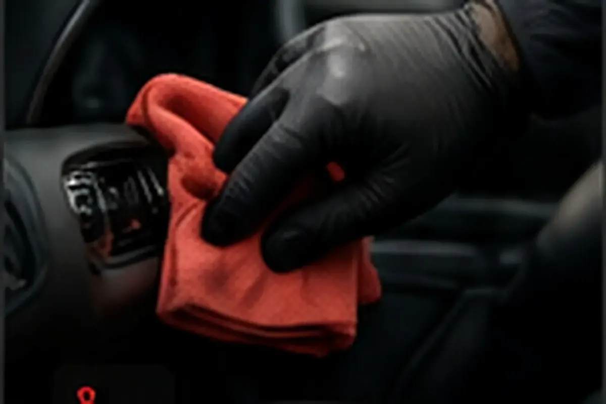 Deep cleaning of a vehicle seat with extraction equipment