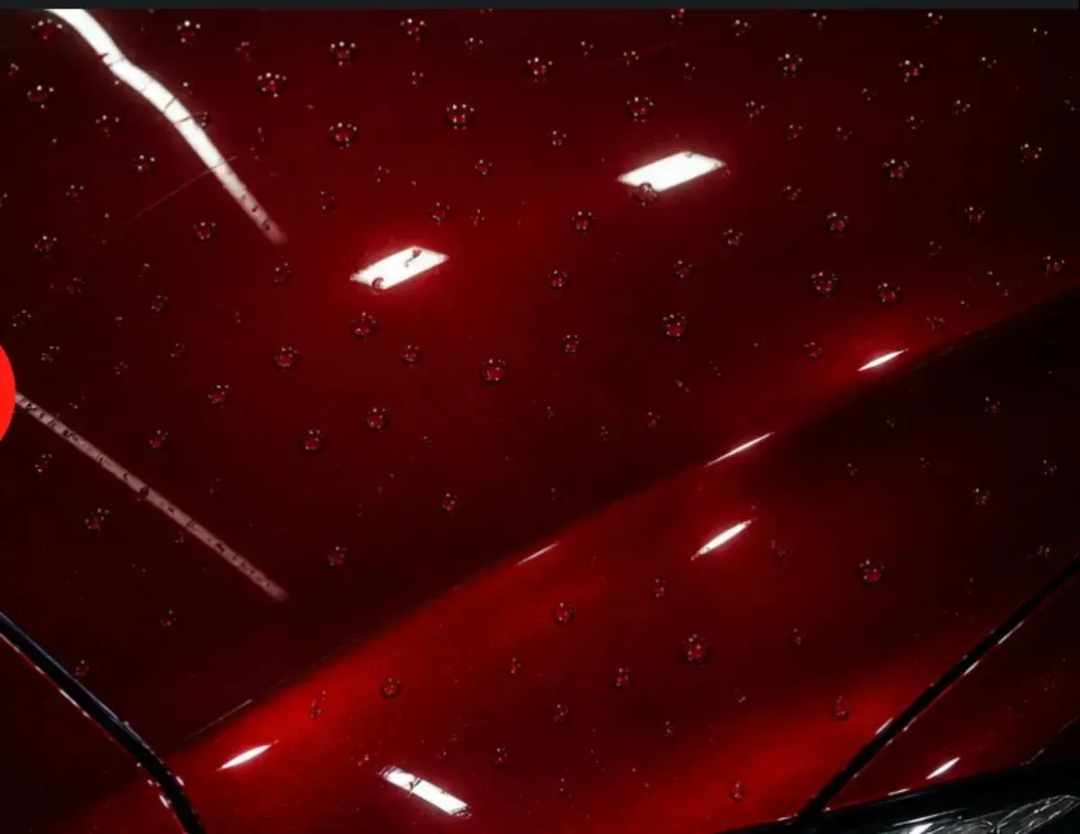 Glossy vehicle paint after correction and protection